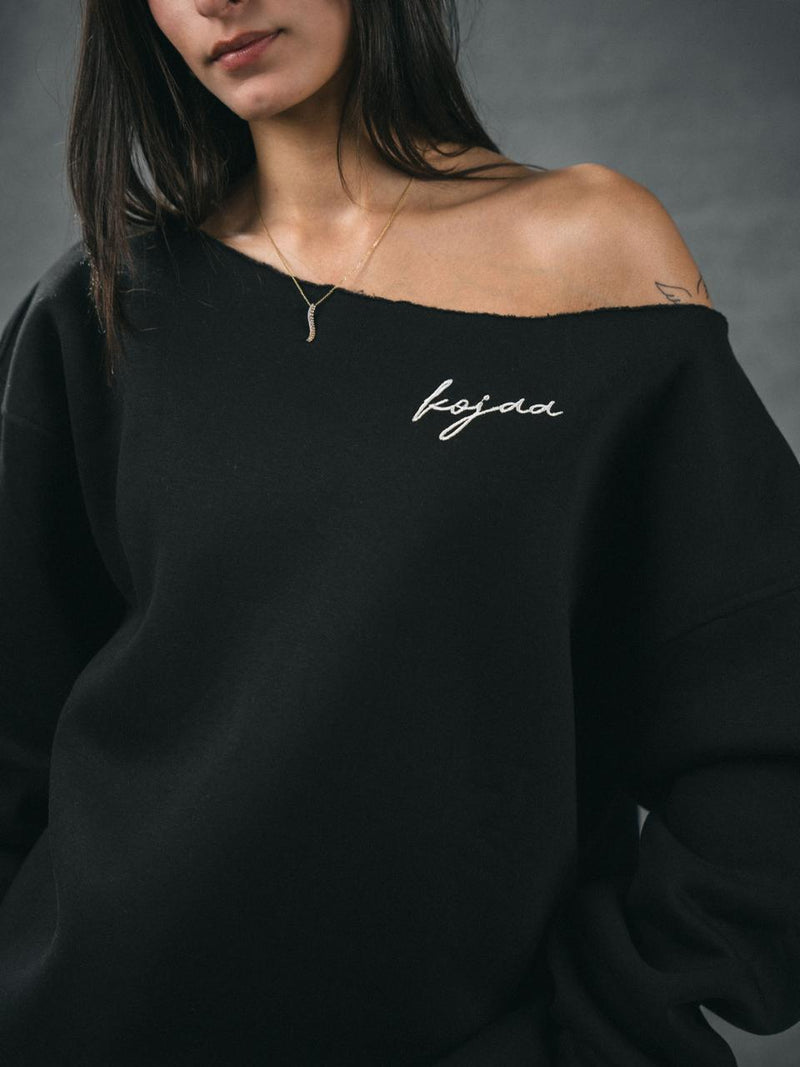 KOJAA OFF SHOULDER BLACK