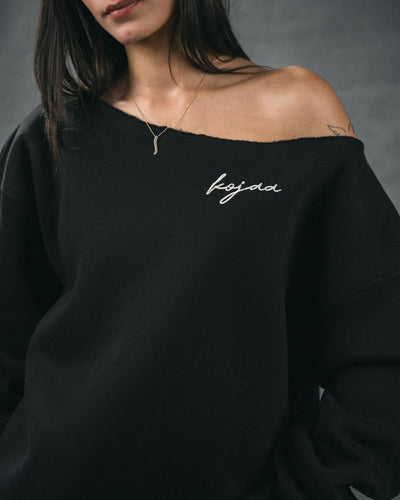 KOJAA OFF SHOULDER BLACK