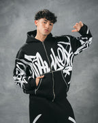 KOJAA BLACK ZIP-UP