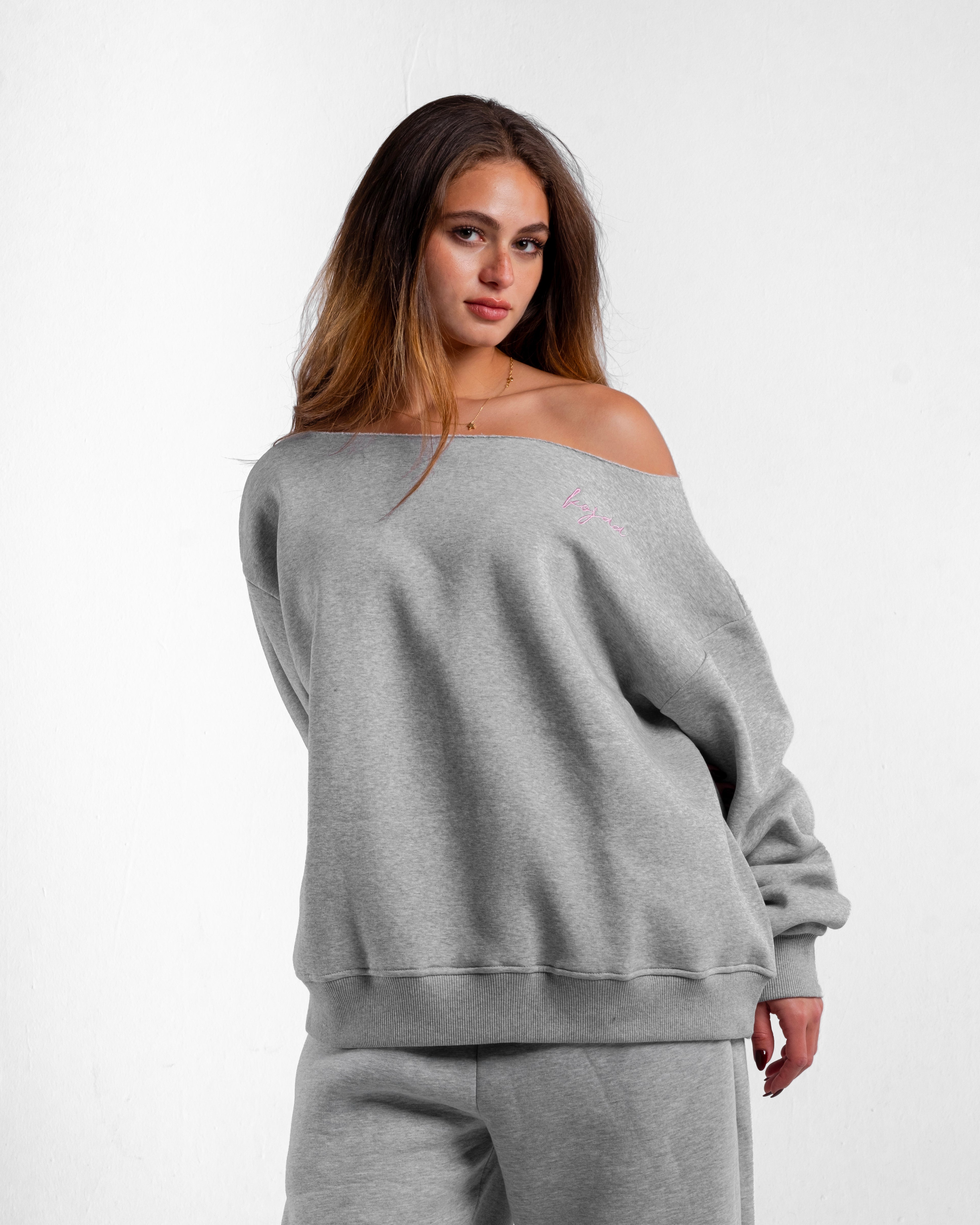 KOJAA OFF SHOULDER GRAY