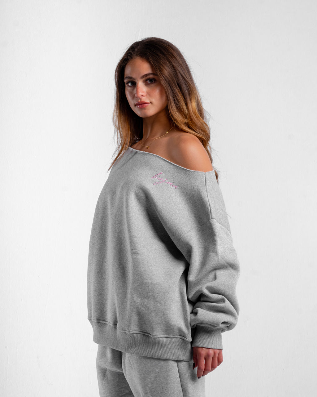 KOJAA OFF SHOULDER GRAY