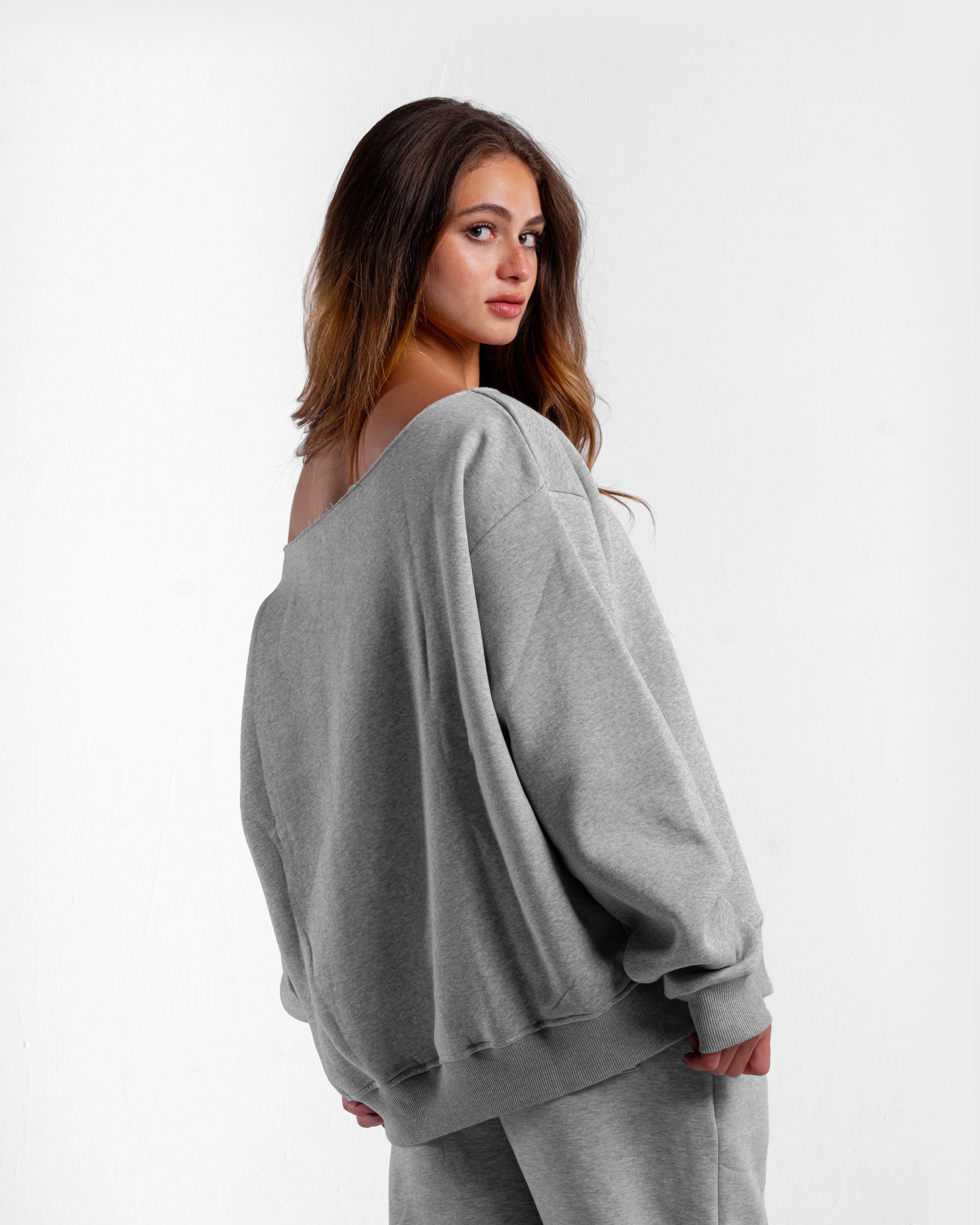 KOJAA OFF SHOULDER GRAY