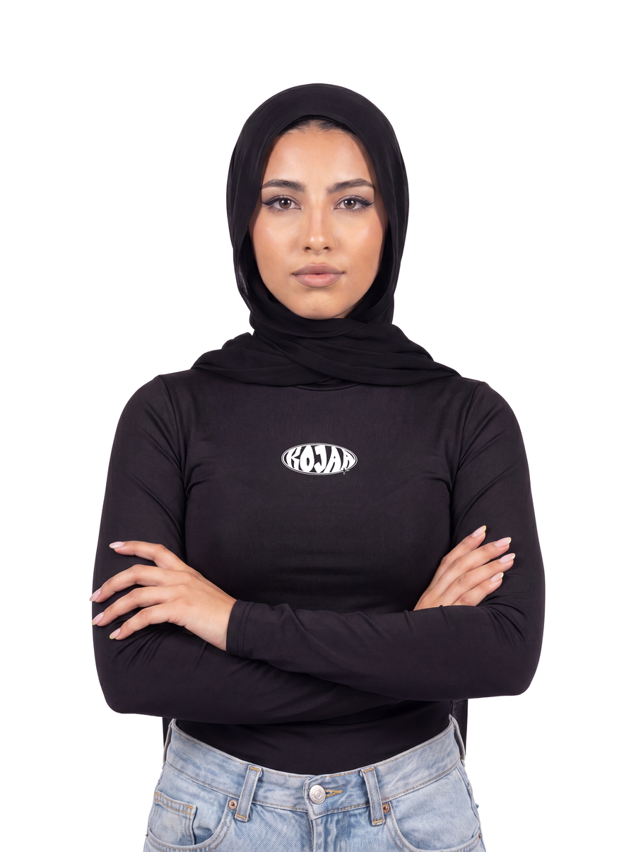 KOJAA LONG SLEEVE HIJAB BLACK