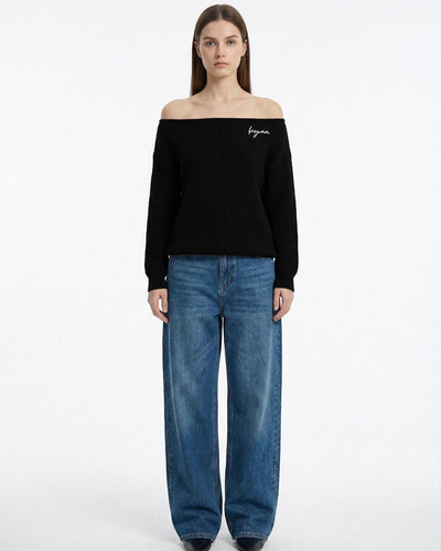 KINTWEAR OFF SHOULDER BLACK