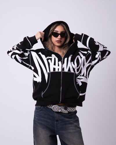 KOJAA BLACK ZIP-UP