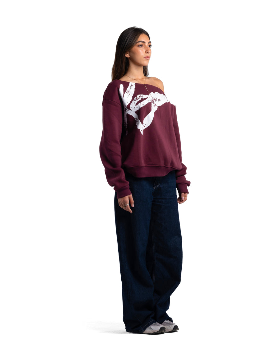 KOJAA X2 OFF SHOULDER BURGUNDY