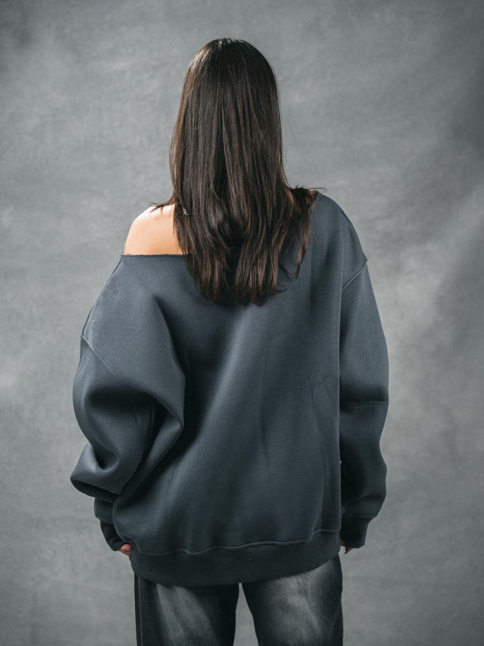 KOJAA OFF SHOULDER DARK GRAY