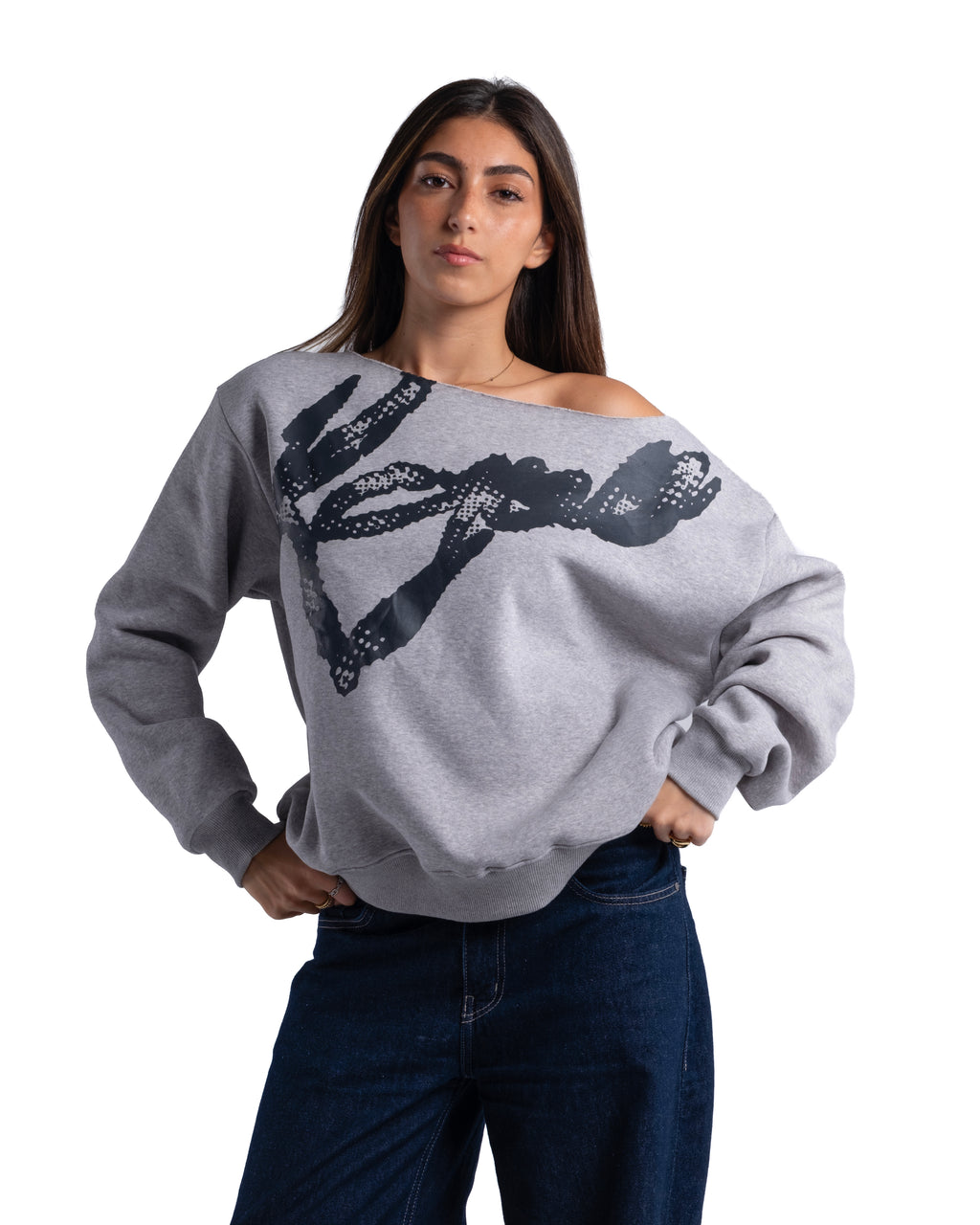 KOJAA X2 OFF SHOULDER GRAY