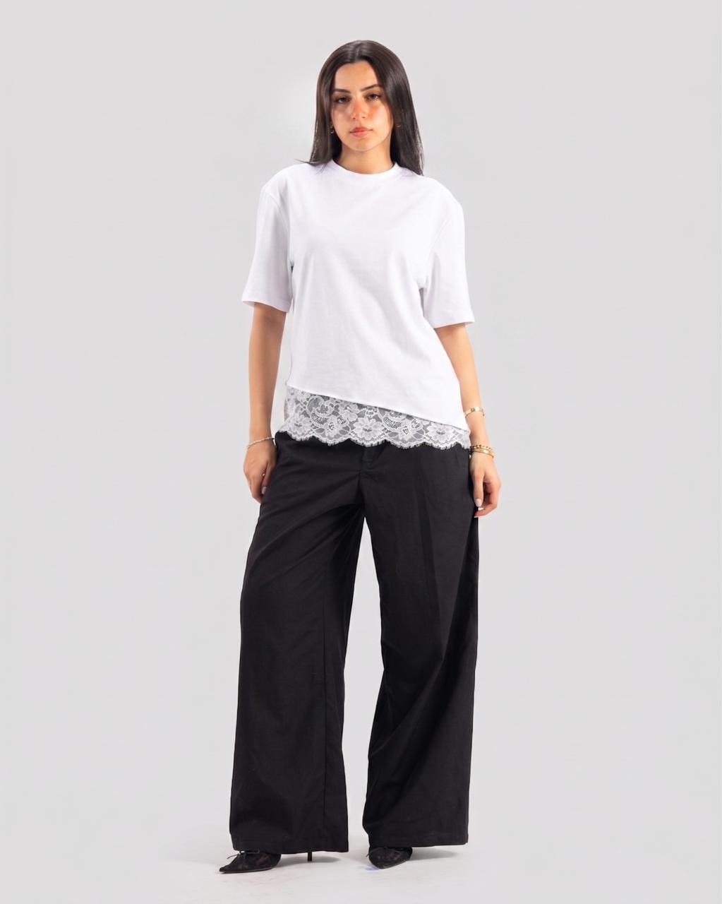 KOJA TEE LACE WHITE