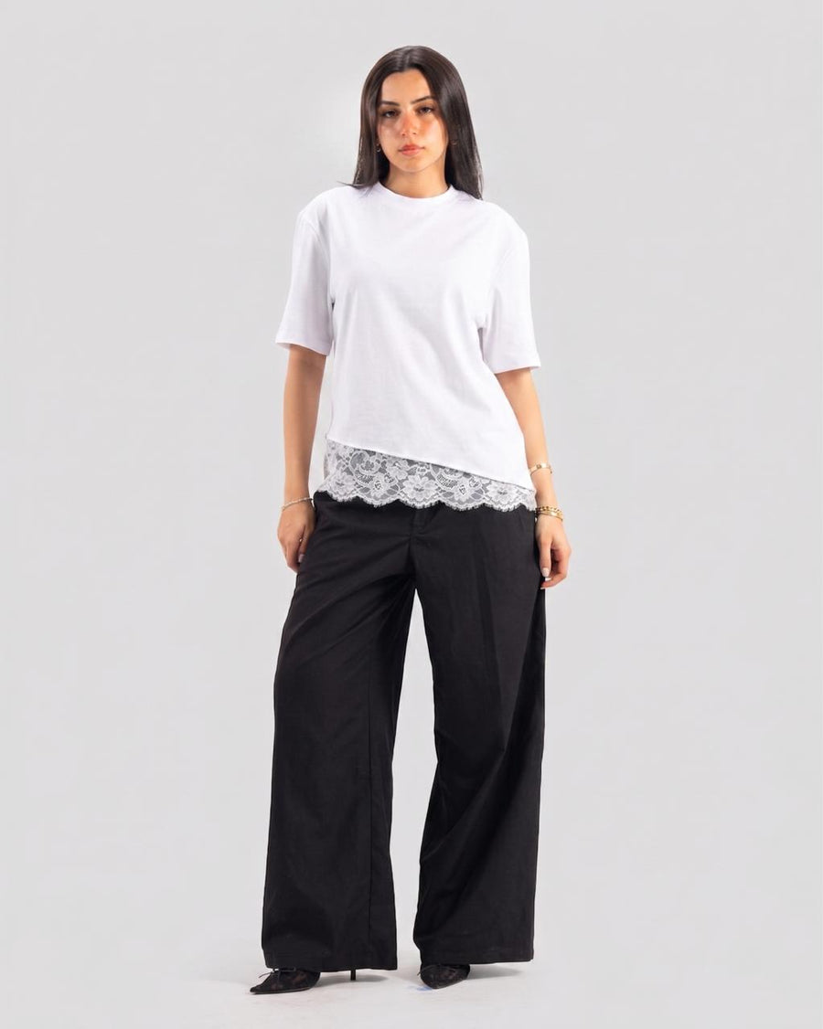 KOJA TEE LACE WHITE