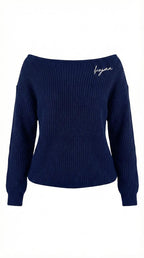 KINT WEAR OFF SHOULDER NAVY BLUE