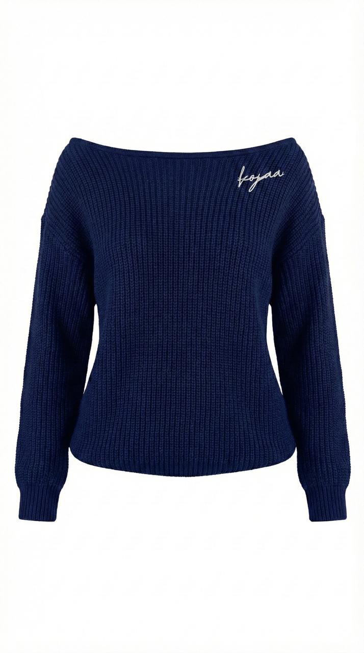 KINT WEAR OFF SHOULDER NAVY BLUE