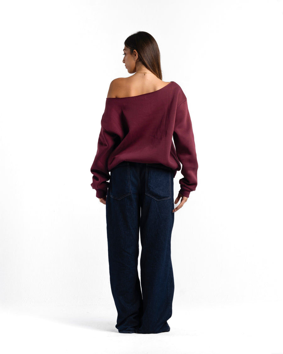 KOJAA X2 OFF SHOULDER BURGUNDY
