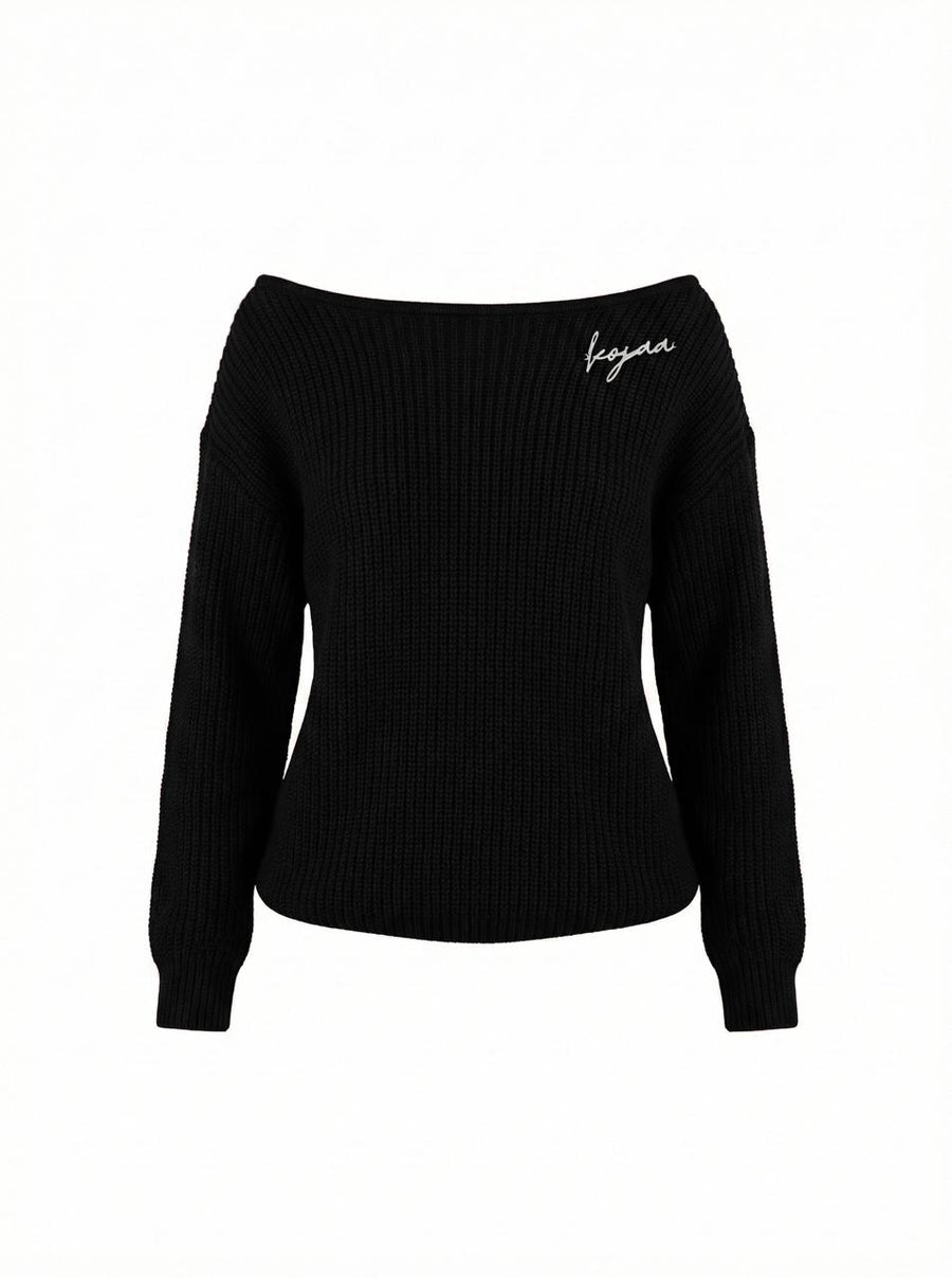 KINTWEAR OFF SHOULDER BLACK