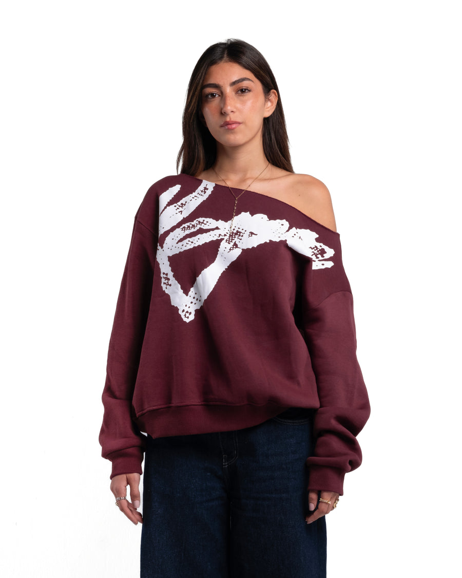 KOJAA X2 OFF SHOULDER BURGUNDY