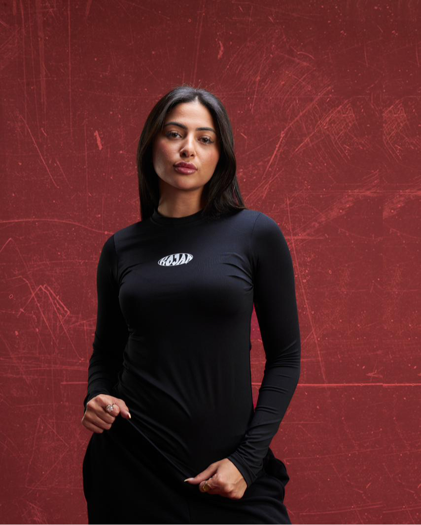 KOJAA LONG SLEEVE HIJAB BLACK