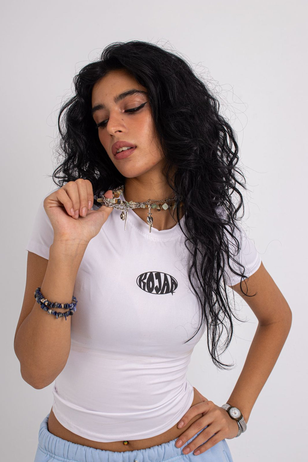 KOJAA OFF_WHITE DOUBLE LAYER TOP