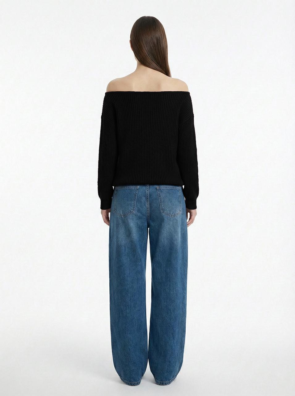 KINTWEAR OFF SHOULDER BLACK