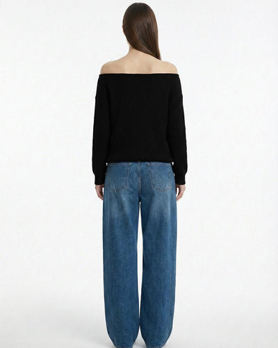 KINTWEAR OFF SHOULDER BLACK