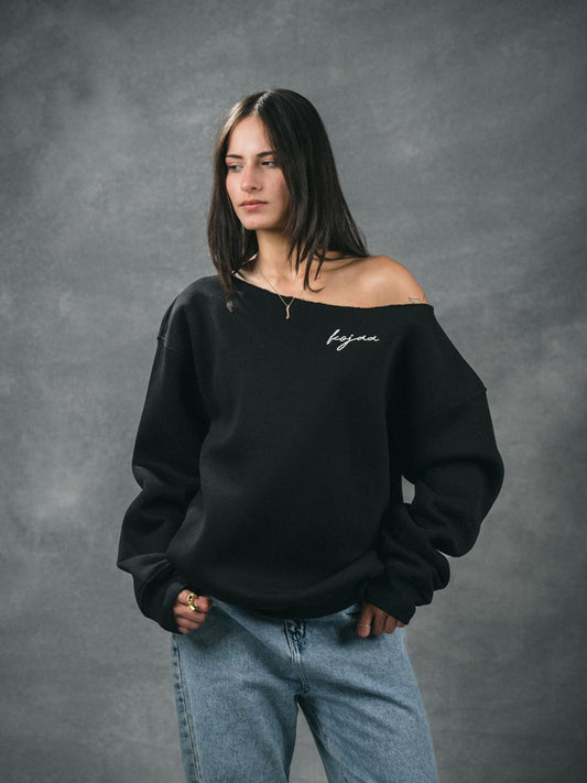 KOJAA OFF SHOULDER BLACK