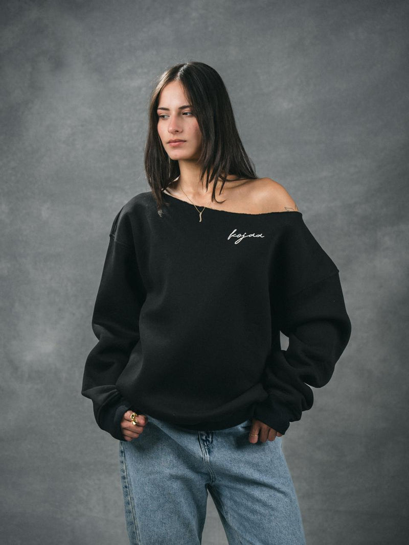 KOJAA OFF SHOULDER BLACK