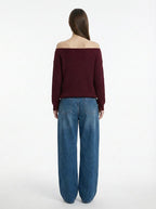 KOJAA KINTWEAR OFF SHOULDER BURGANDY