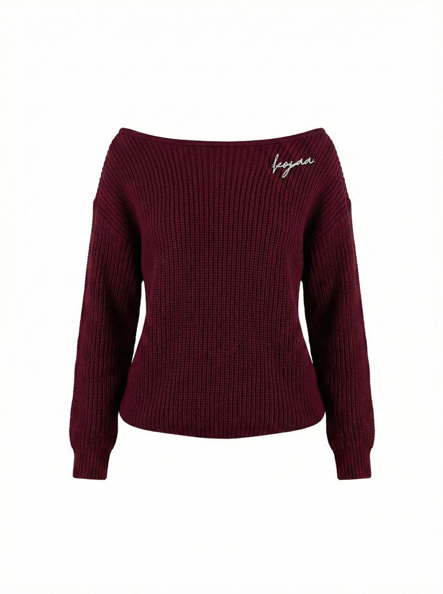 KOJAA KINTWEAR OFF SHOULDER BURGANDY