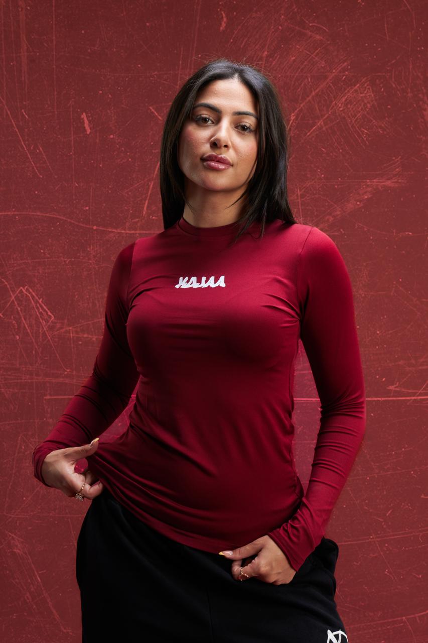 KOJAA LONG SLEEVE HIJAB BURGUNDY