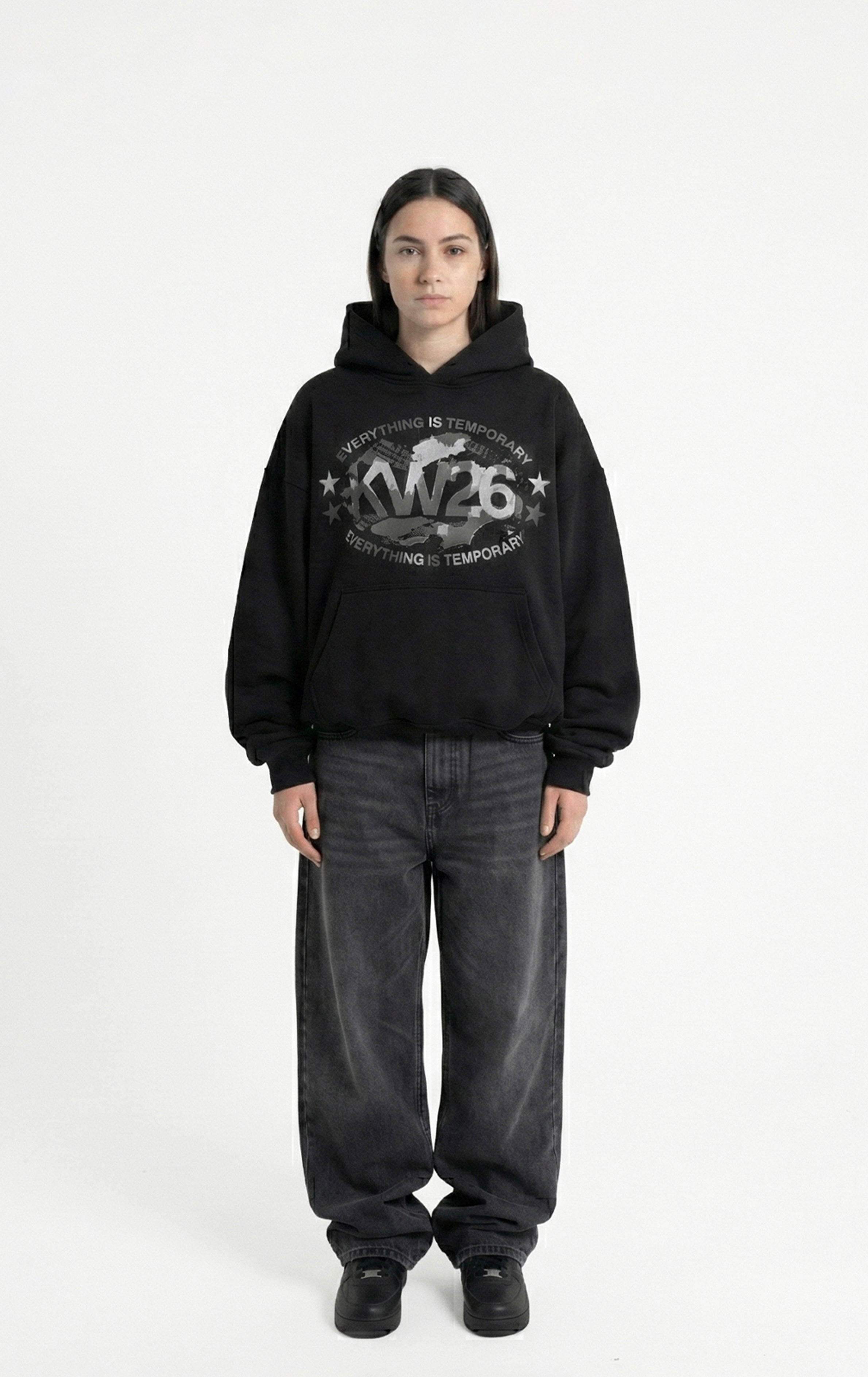 KW CAMO HOODIE BLACK