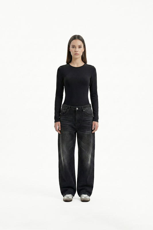 BASIC TOP LONG SLEEVE BLACK