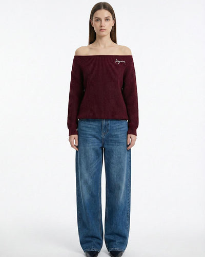 KOJAA KINTWEAR OFF SHOULDER BURGANDY