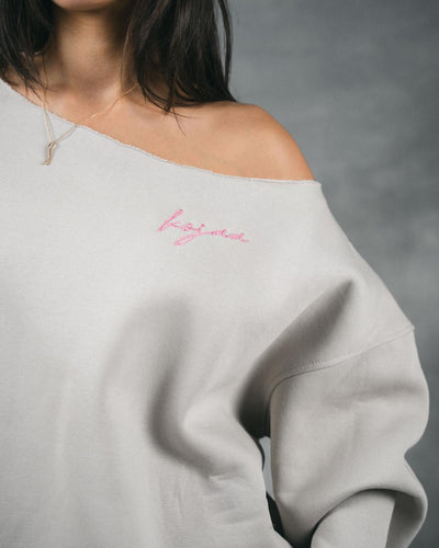 KOJAA OFF SHOULDER LIGHT GRAY