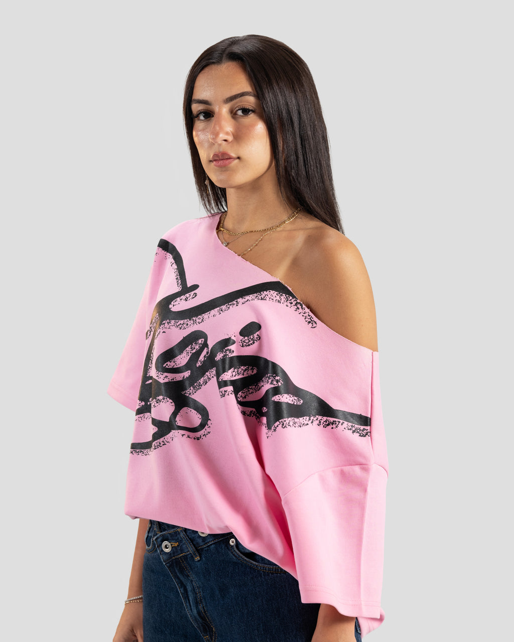 KOJAA OFF SHOULDER T2 PINK