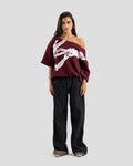 OFF SHOULDER KOJAA TT BURGANDY