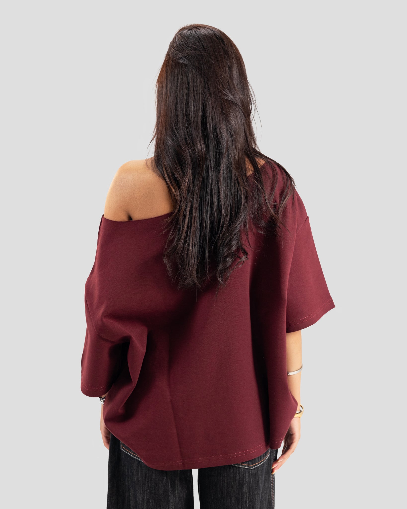 OFF SHOULDER KOJAA TT BURGANDY