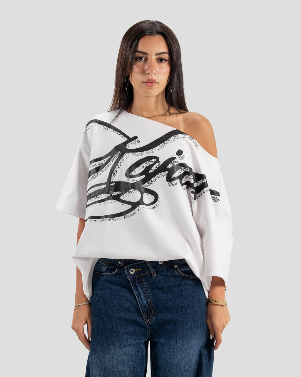 KOJAA OFF SHOULDER T2 WHITE