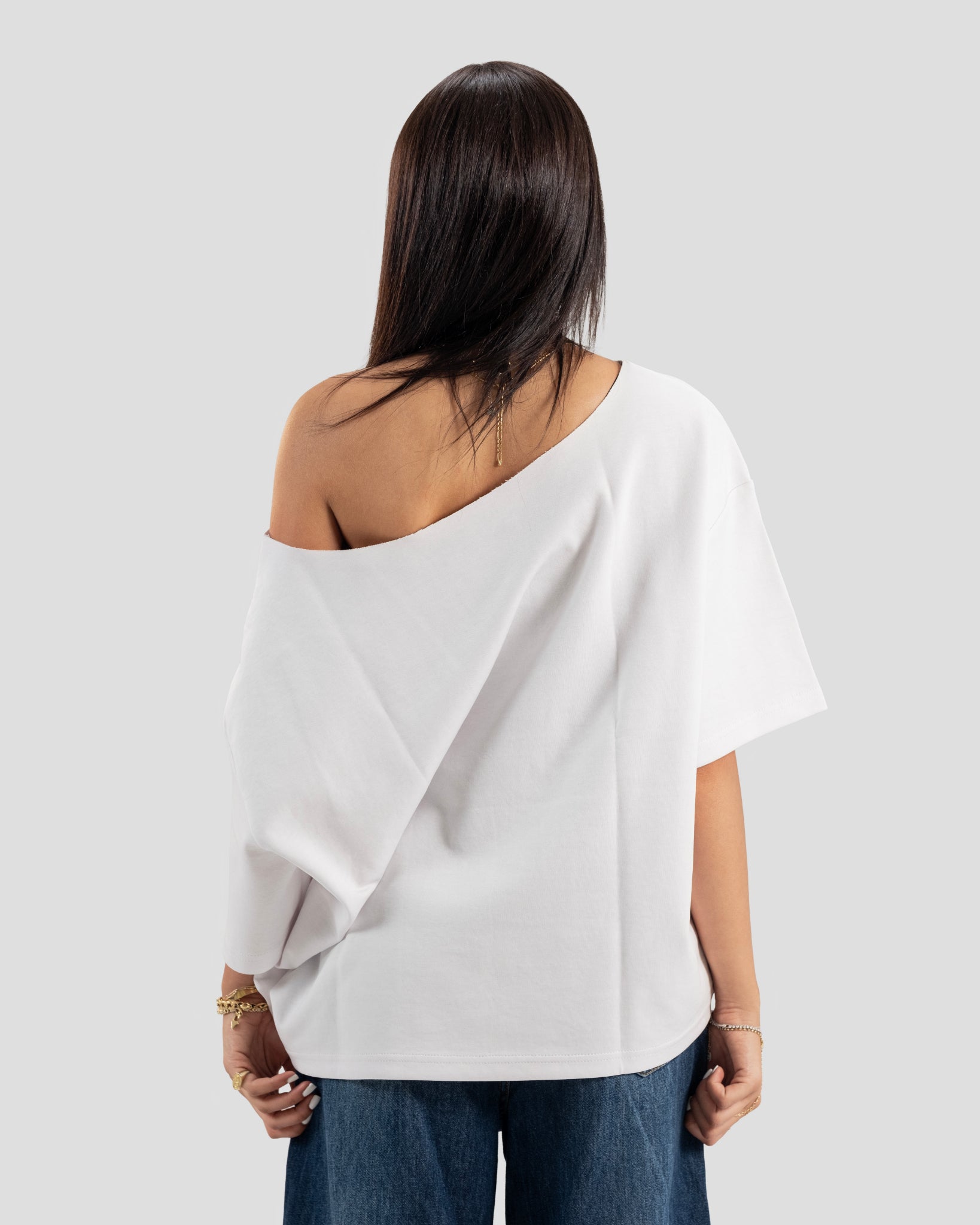 KOJAA OFF SHOULDER T2 WHITE