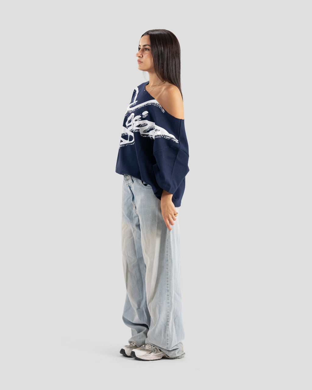 KOJAA OFF SHOULDER T2 NAVY BLUE