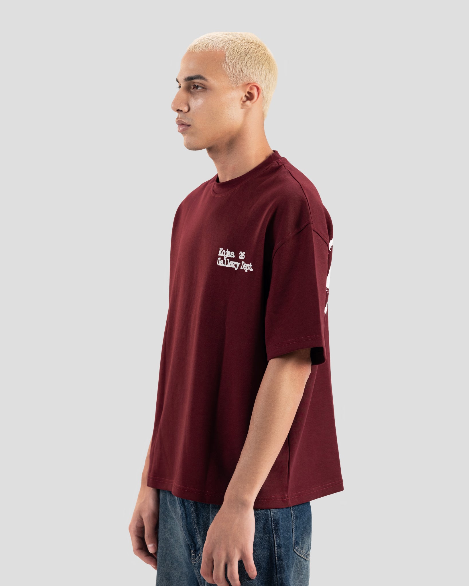 TEE KOJAA STUDIOS BURGANDY