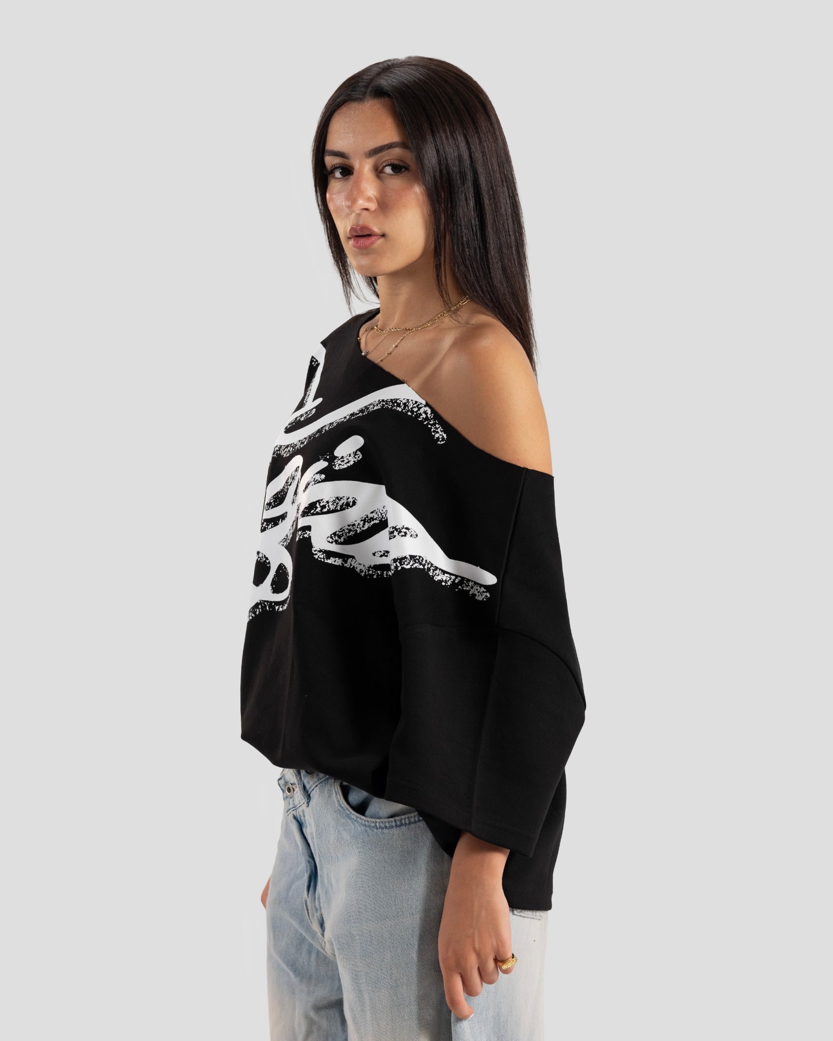 KOJAA OFF SHOULDER T2 BLACK