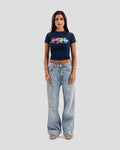 BABY TEE SAVAGE NAVY BLUE