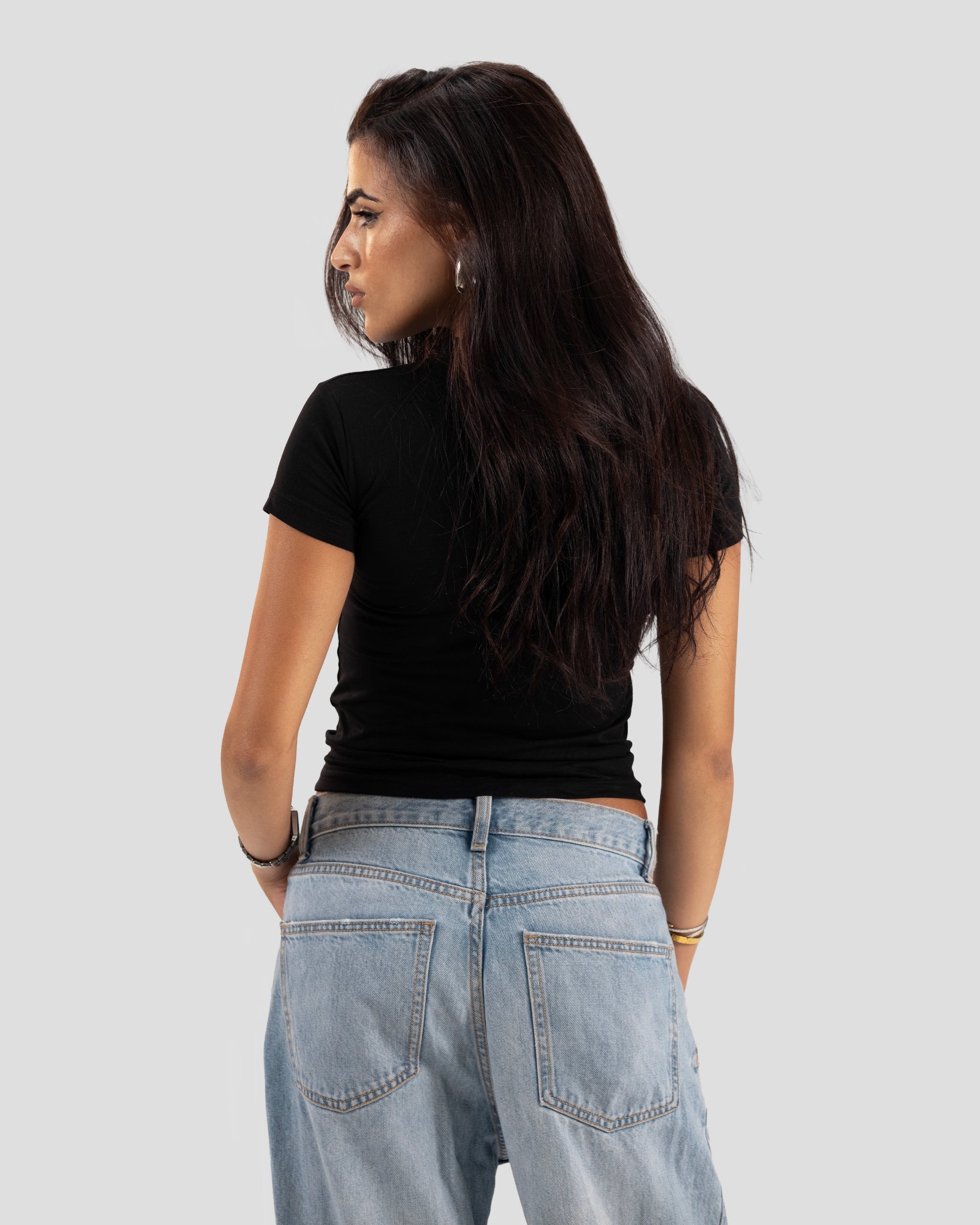 BABY TEE KISSES BLACK