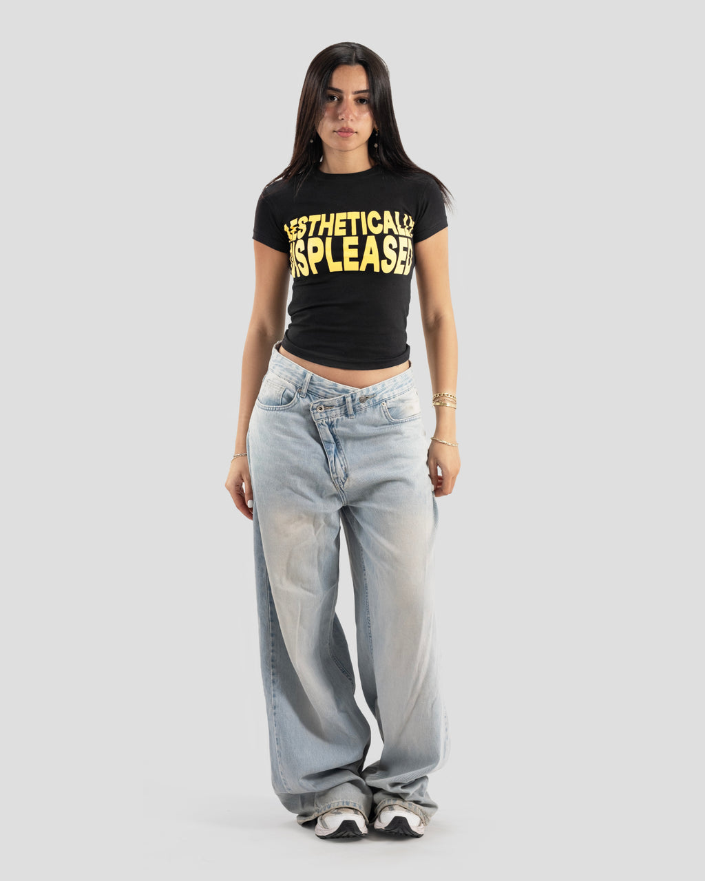 DISPLEASED BABY TEE BLACK