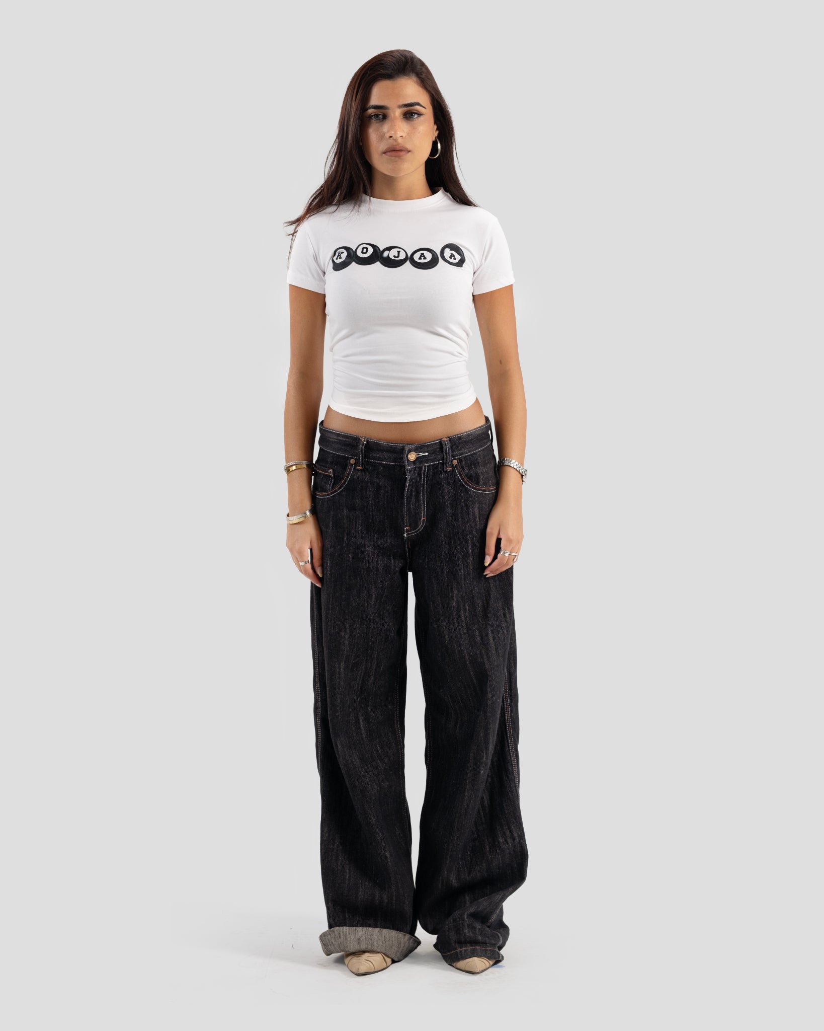 BABY TEE BILLIARDS WHITE