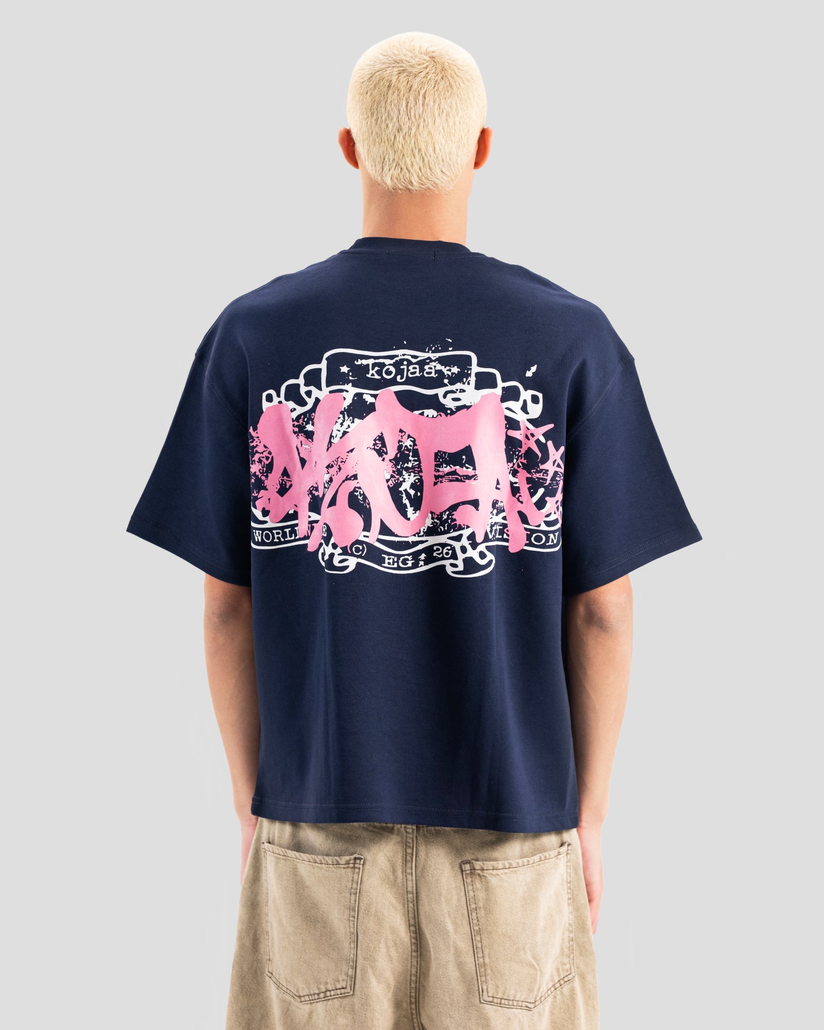 TEE KOJAA WORLD WIDE NAVY