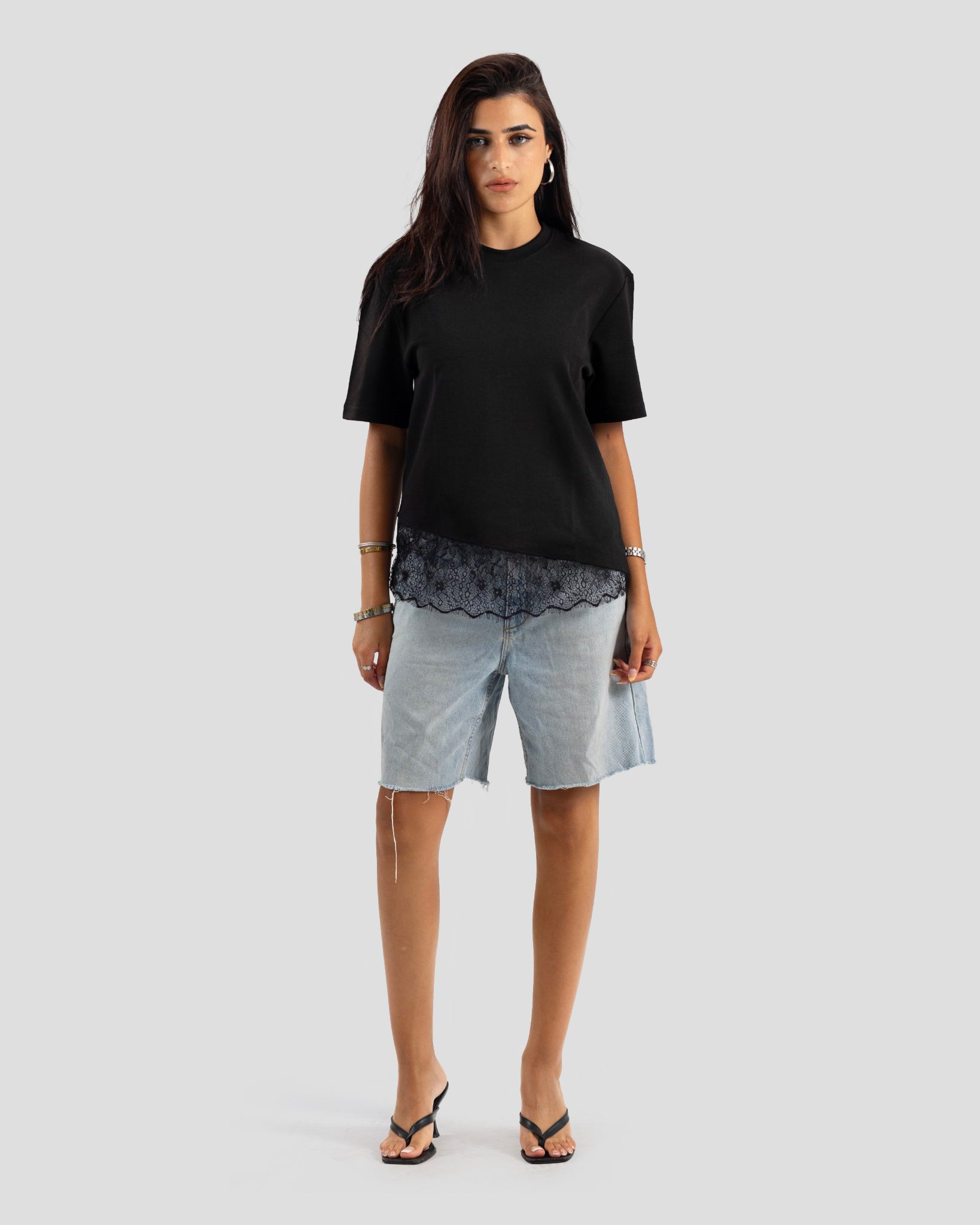 TEE KOJA LACE BLACK