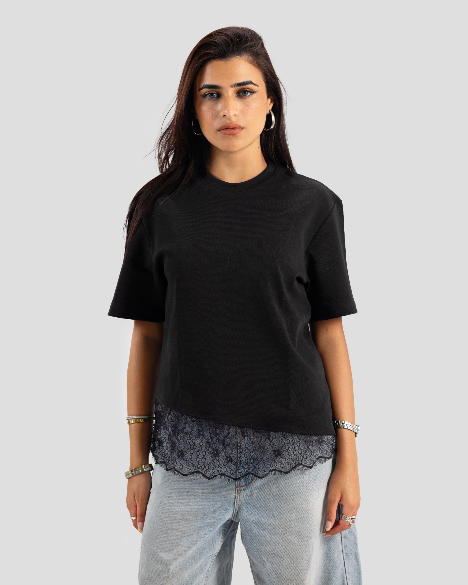 TEE KOJA LACE BLACK