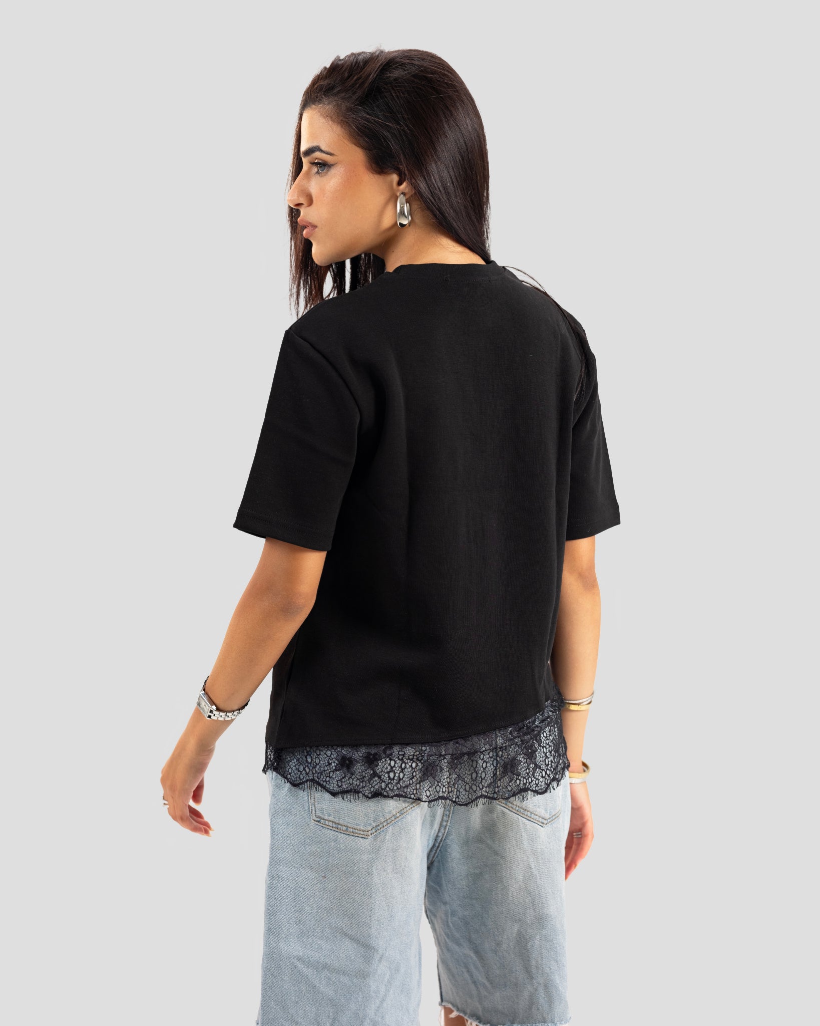 TEE KOJA LACE BLACK