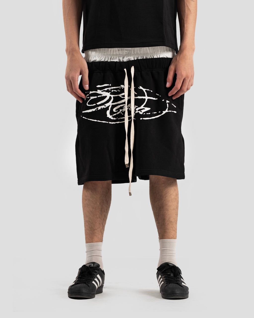 KOJAA S2 SHORT DOUBLE WAIST BLACK
