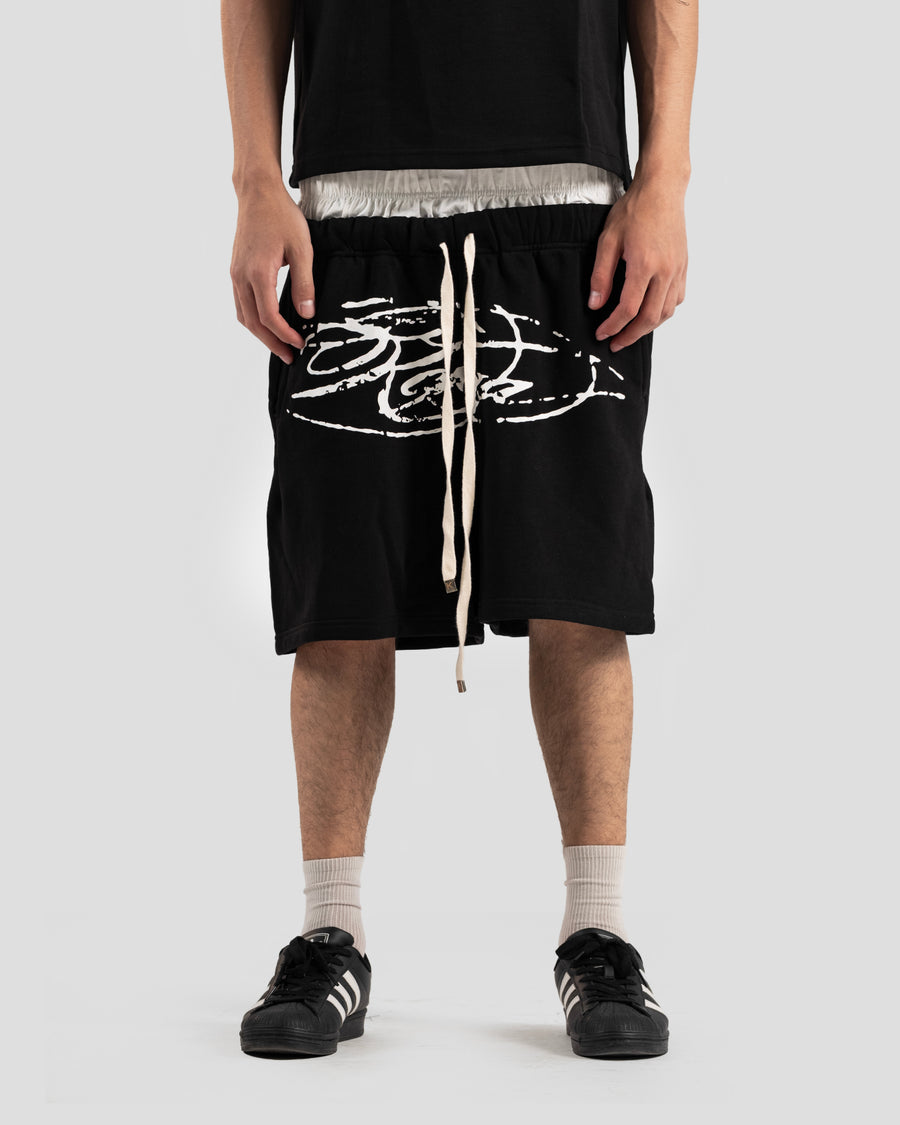 KOJAA S2 SHORT DOUBLE WAIST BLACK